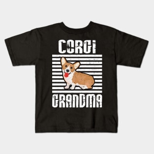 Corgi Grandma Proud Dogs Kids T-Shirt